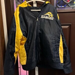 Vintage Buffalo Sabres Hooded Jacket Large